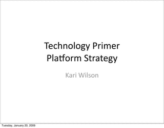 Kellogg HTC Platforms