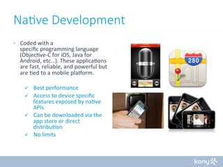 Platform vs. Native vs. HTML5: Which mobile development makes sense for ...