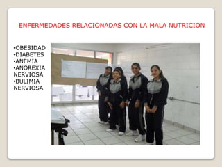 ENFERMEDADES RELACIONADAS CON LA MALA NUTRICIONOBESIDAD