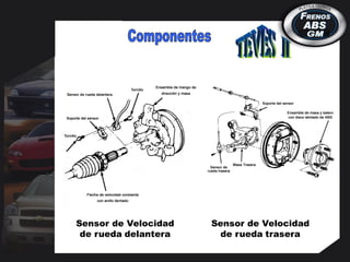 Sensor de Velocidad
de rueda delantera
Sensor de Velocidad
de rueda trasera
 