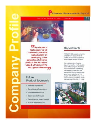 Platinum Pharmaceutical (Pvt) Ltd.
 