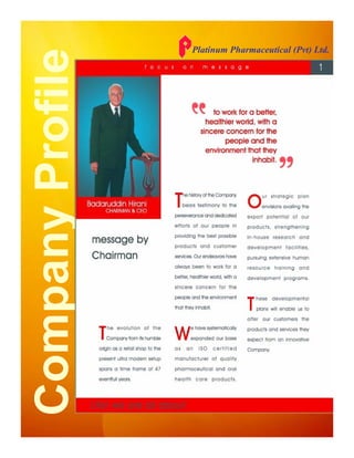 Platinum Pharmaceutical (Pvt) Ltd.
 