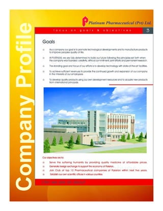 Platinum Pharmaceutical (Pvt) Ltd.
 