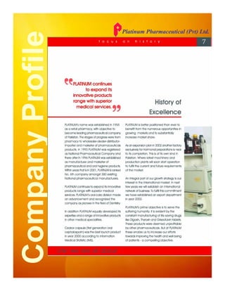 Platinum Pharmaceutical (Pvt) Ltd.
 