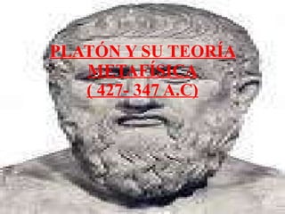 PLATÓN Y SU TEORÍA METAFÍSICA ( 427- 347 A.C) 