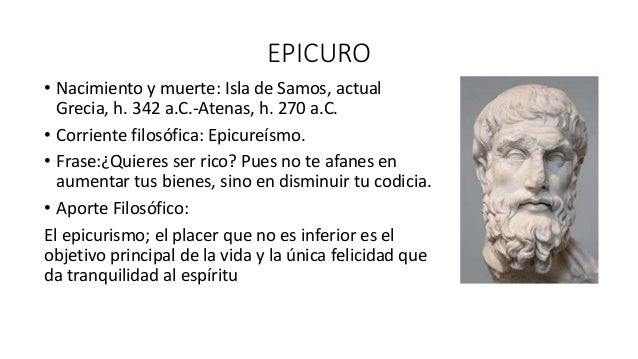 Aportes De Epicuro A La Filosofia www.slideshare.net