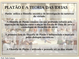 Platão e a teoria das ideias | PPT