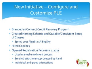 Connect Launch – Feb 2011Realities of Education in Montana