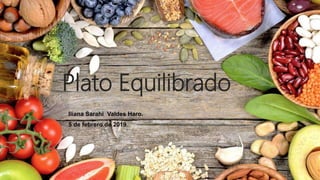 Plato Equilibrado
Iliana Sarahi Valdes Haro.
5 de febrero de 2019
 