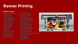Banner Printing
Related Contents:
Large Format Printers
Custom Signs
Custom Banners
Custom Wall Murals
Custom Wallpaper
Truck Graphics
Window Decals
Window Clings
Digital Output
Lamination
Custom Neon Signs
Banner Printing
Laminate Paper
Window Stickers
Hp Designjet T520
Laminating Sheets
Business Signs
Laminating Pouches
Sign Company Near Me
Vinyl Banners
Laminating Services
Custom Car Decals
Custom Metal Signs
Custom Wall Decals
Custom Wood Signs
Digital To Analog Audio Converter
Sign Shop Near Me
Truck Wraps
Cheap Banners
 