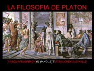ANSELM FEUERBACH  EL BANQUETE   STAALICHEKUUSTKALLE LA FILOSOFIA DE PLATON 