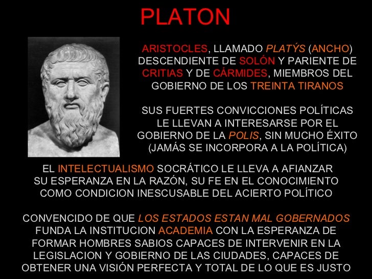 La filosofia de Platon