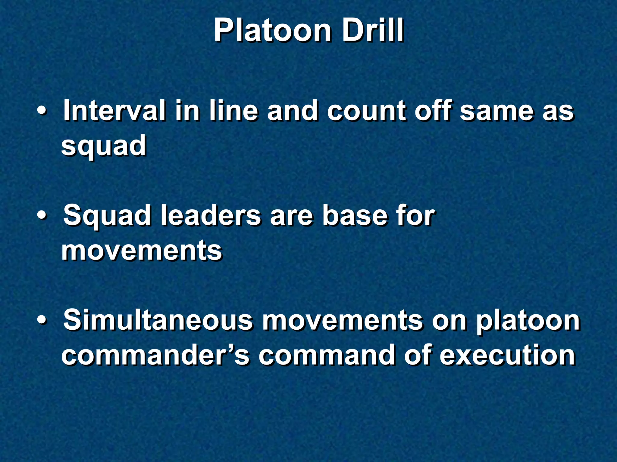 Platoon Drill | PDF
