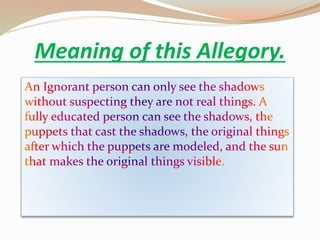 Meaning of this Allegory.
 