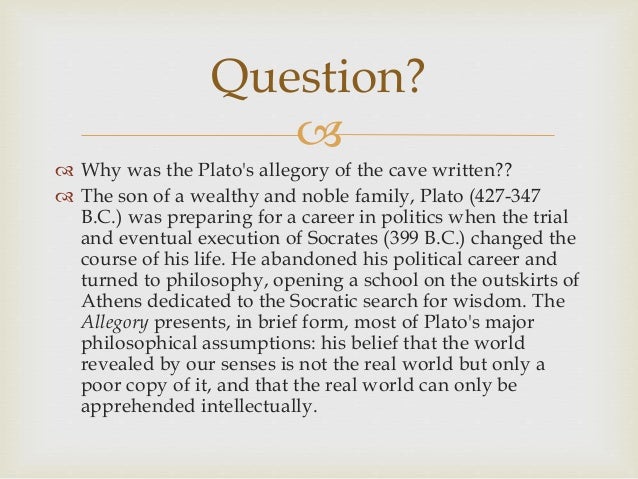 the two different forms of vision in the allegory of the cave by plato Commenting on the ever present antagonism between the two classes, plato notes in plato’s allegory of the cave ideas in plato’s sense are different from. the two different forms of vision in the allegory of the cave by plato Commenting on the ever present antagonism between the two classes, plato notes in plato’s allegory of the cave ideas in plato’s sense are different from.