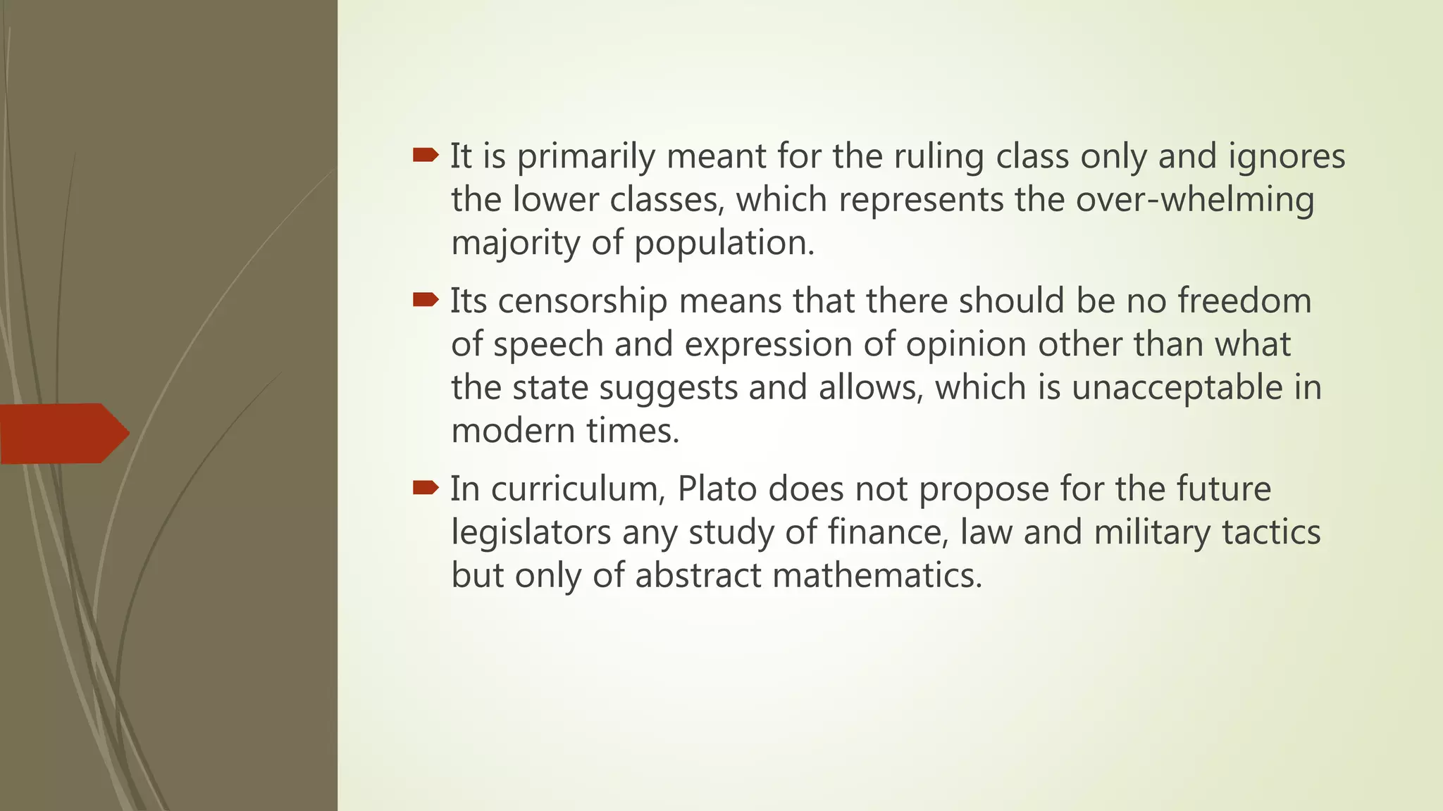 Plato's Philosophy of Education | PPTX