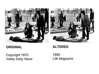 ORIGINAL Copyright 1970  Valley Daily News ALTERED 1995 Life Magazine 