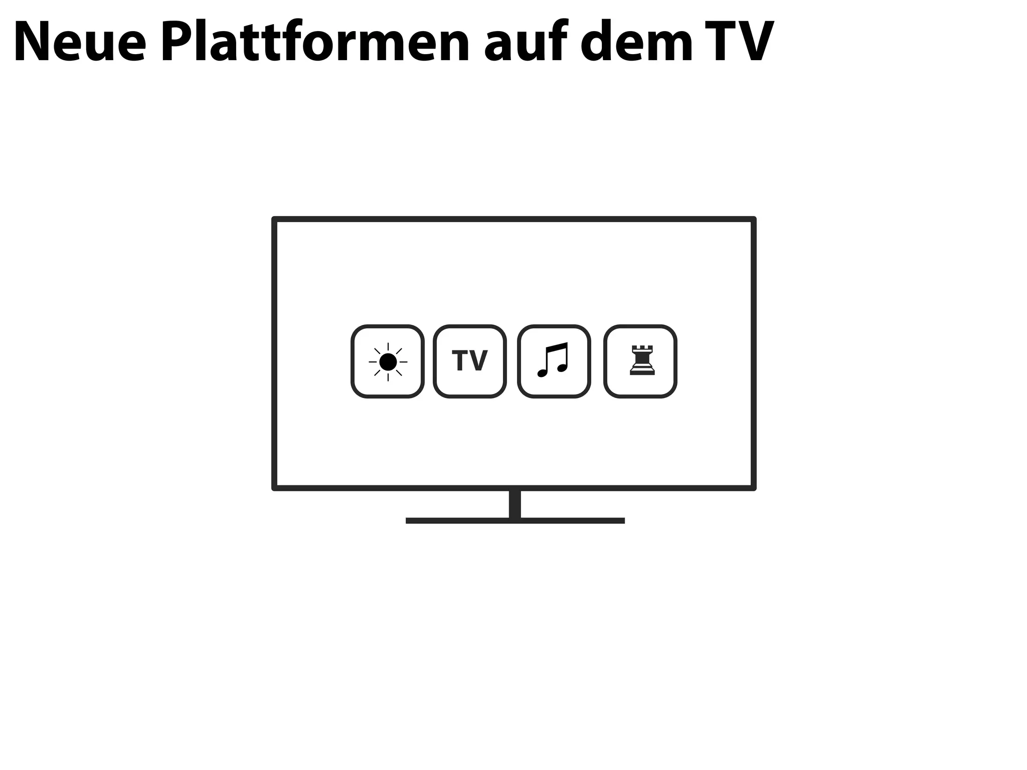 Neue Plattformen auf dem TV




               TV    ♜
 