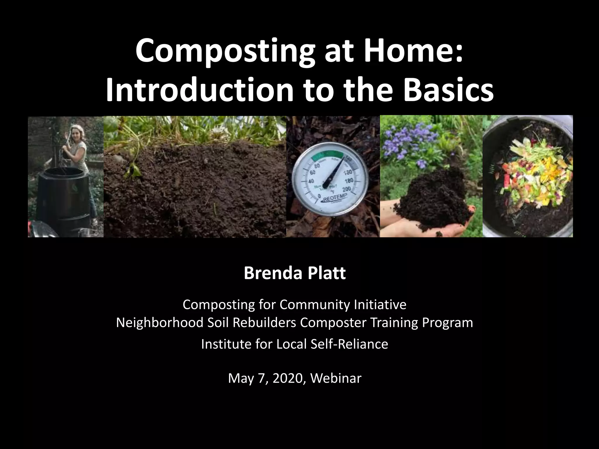 Composting at Home: Introduction to the Basics | PPTX | Gardening ...