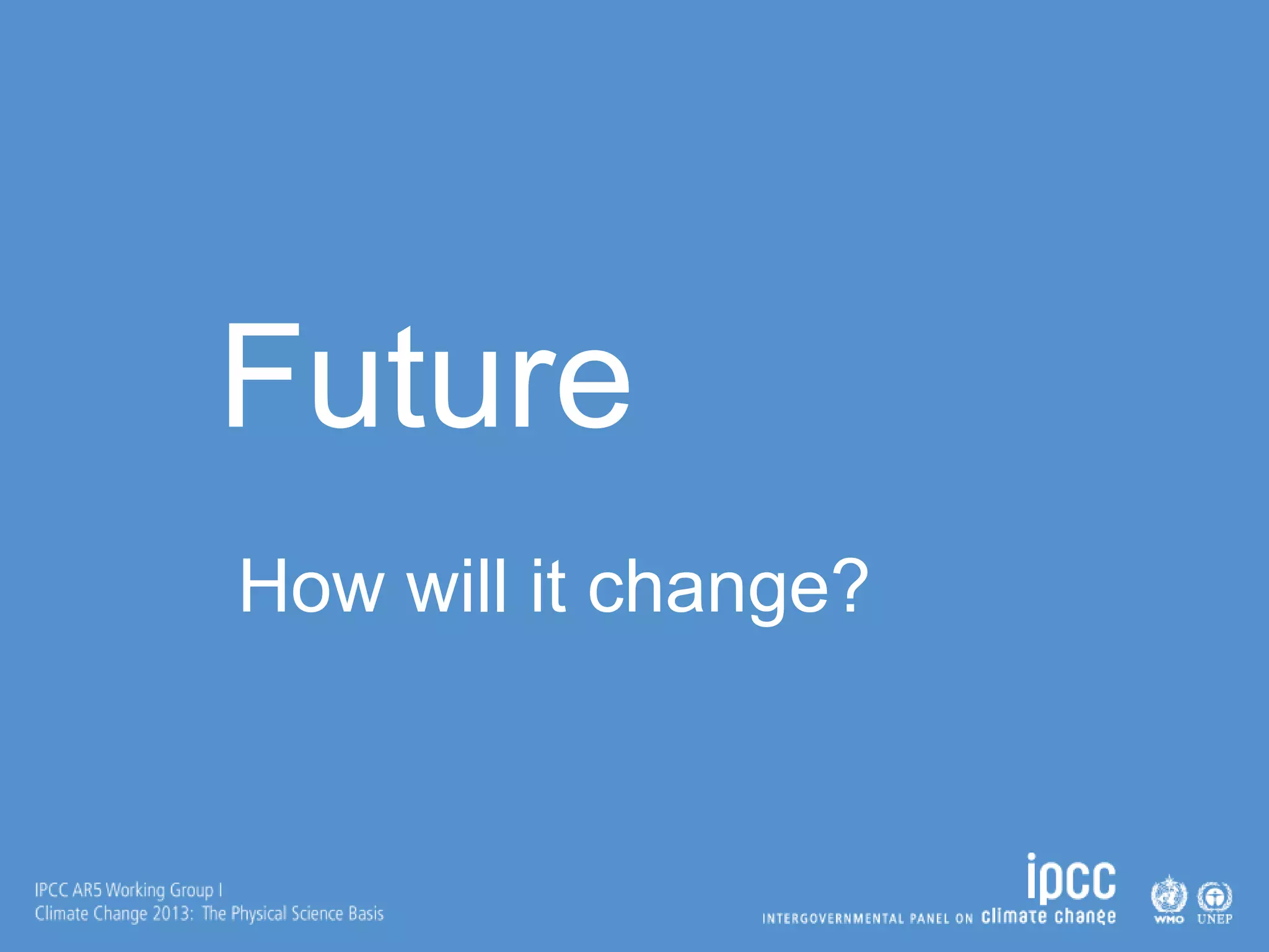 Future
How will it change?
 