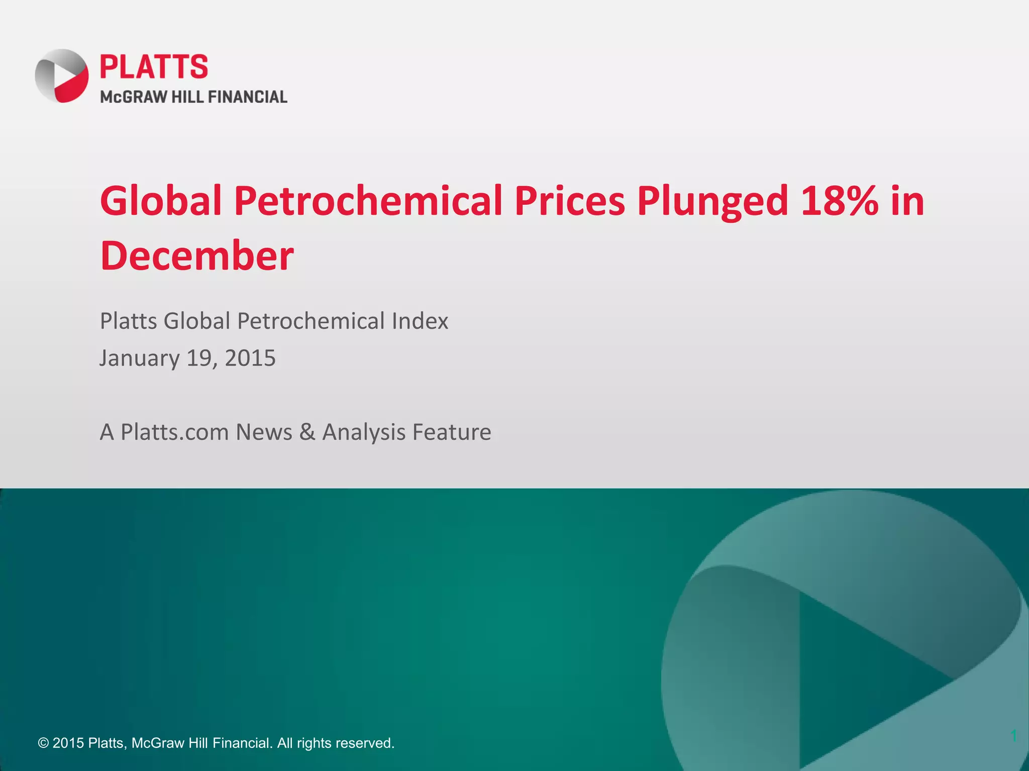 Platts Global Petrochemical Index PPT