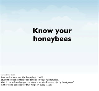 Know your
                              honeybees



Saturday, October 16, 2010

Anyone know about the honeybee crash?
Stu...
