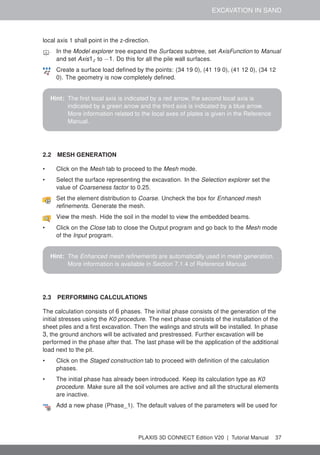 Plaxis 3d tutorial manual | PDF