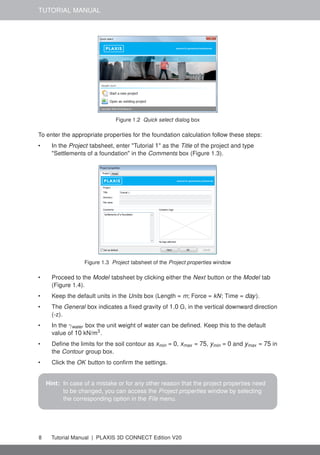 Plaxis 3d tutorial manual | PDF