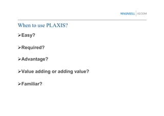 Plaxis Presentation | PDF