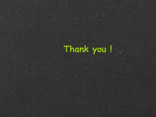 Thank you !
 