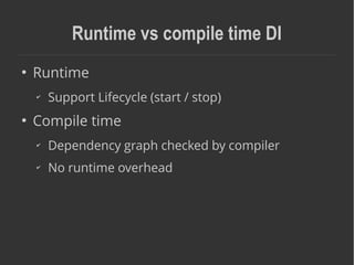 Compile time dependency injection in Play 2.4 with macwire | PDF ...