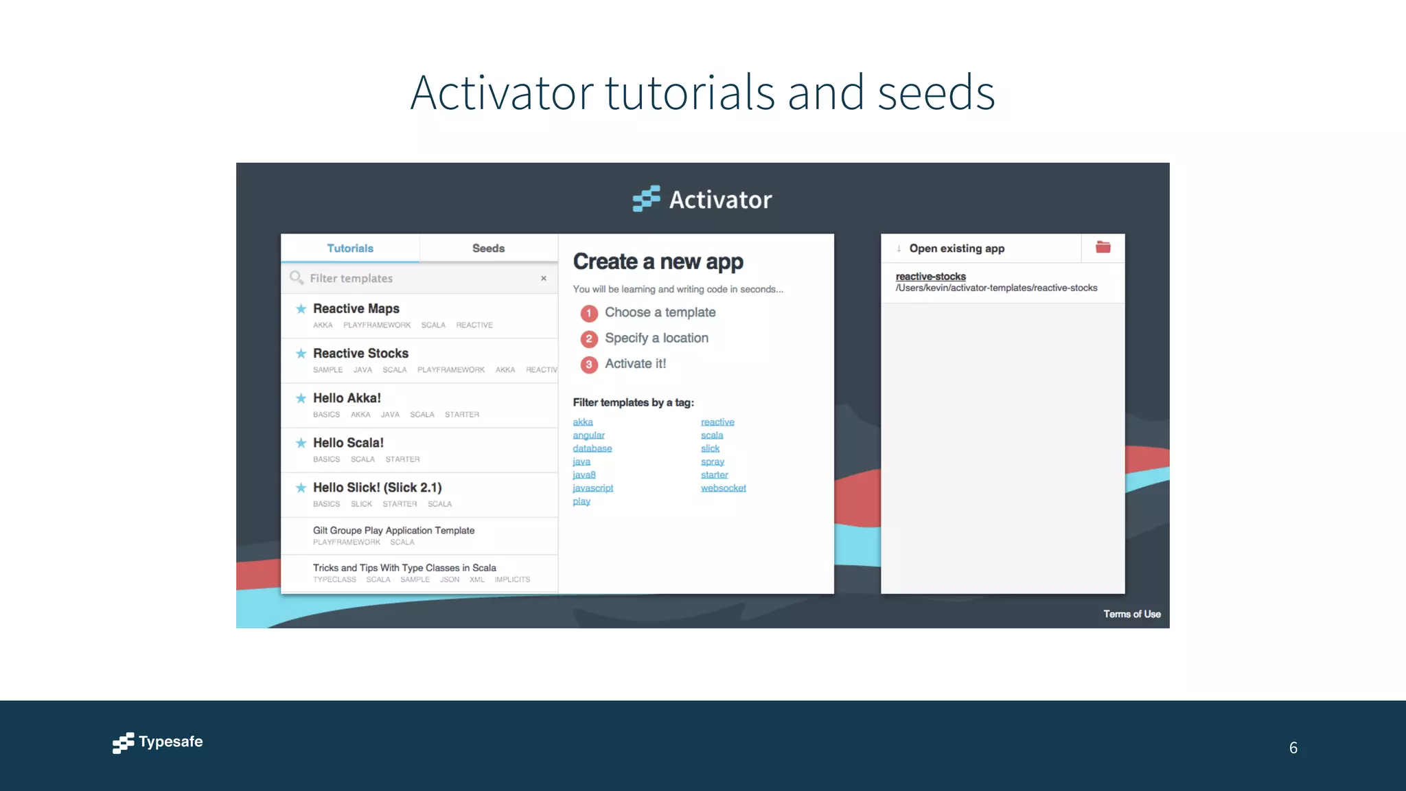 Activator tutorials and seeds 
6 
 
