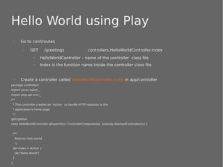 Play Framework | PDF