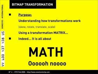 Play with Pixels, Bitmap Manipulation with Flash! -  Koen De Weggheleire