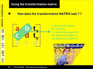 Play with Pixels, Bitmap Manipulation with Flash! -  Koen De Weggheleire