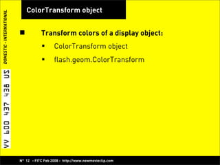 Play with Pixels, Bitmap Manipulation with Flash! -  Koen De Weggheleire
