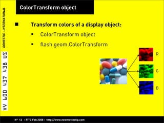 Play with Pixels, Bitmap Manipulation with Flash! -  Koen De Weggheleire