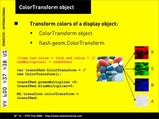 Play with Pixels, Bitmap Manipulation with Flash! -  Koen De Weggheleire