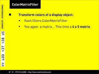 Play with Pixels, Bitmap Manipulation with Flash! -  Koen De Weggheleire
