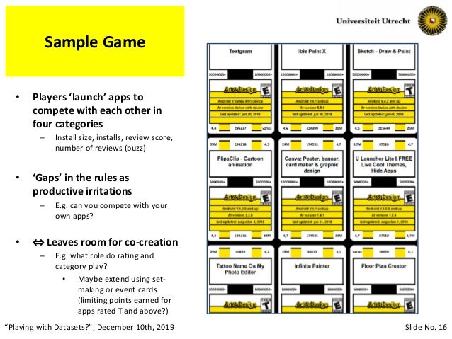 Making Data Playable Workshop Slides