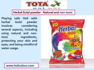 holi gulal powder ingredients