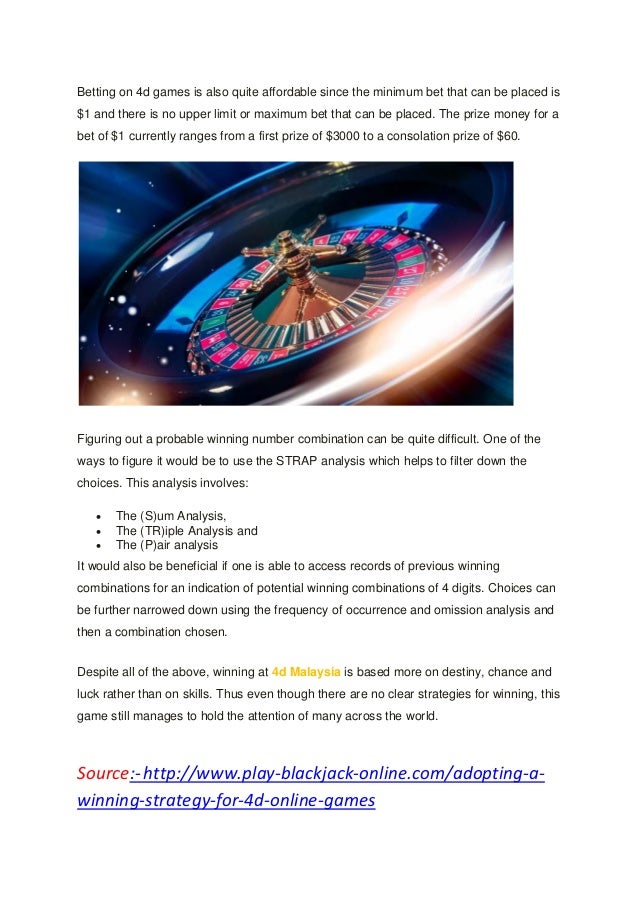 Adopting A Winning Strategy For 4d Online Games