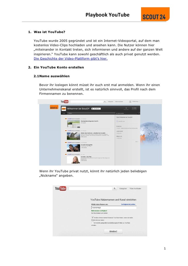 Youtube Im Unternehmenseinsatz Das Scout24 Playbook Youtube