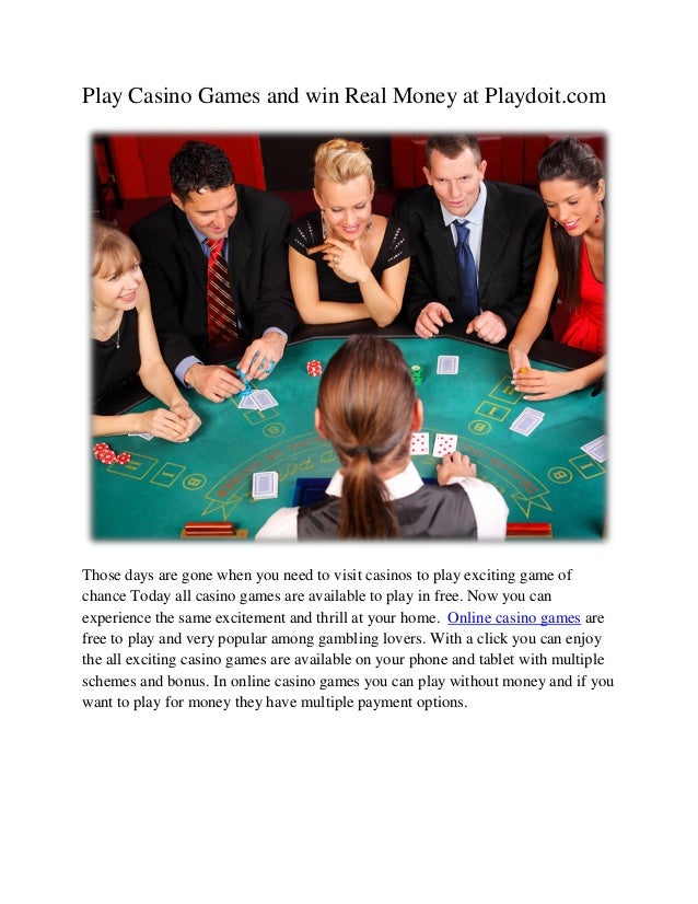 Play Casino Games And Win Real Money
