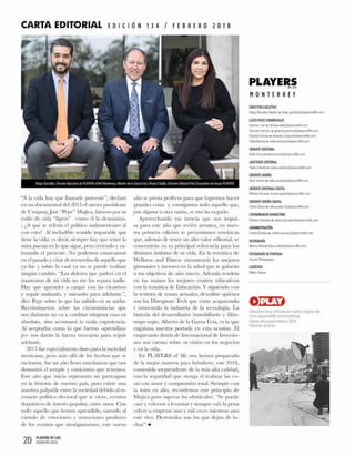 20 PLAYERS OF LIFE
FEBRERO 2018
 