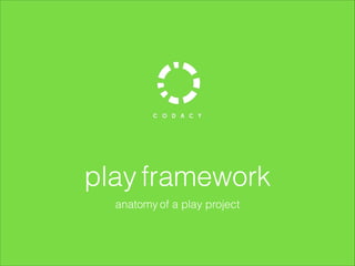 play framework
anatomy of a play project
 