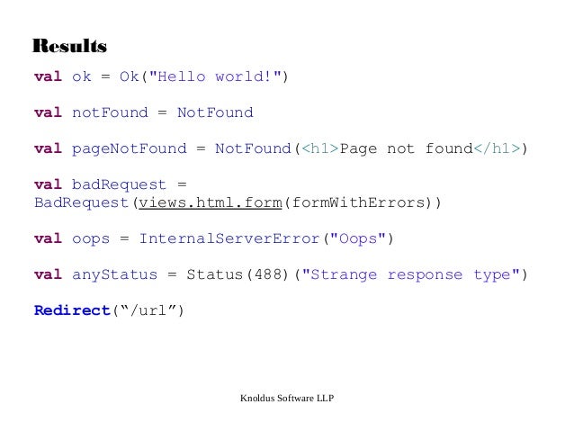 Play framework training by Neelkanth Sachdeva @ Scala traits event