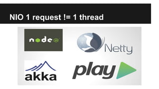 NIO 1 request != 1 thread
 