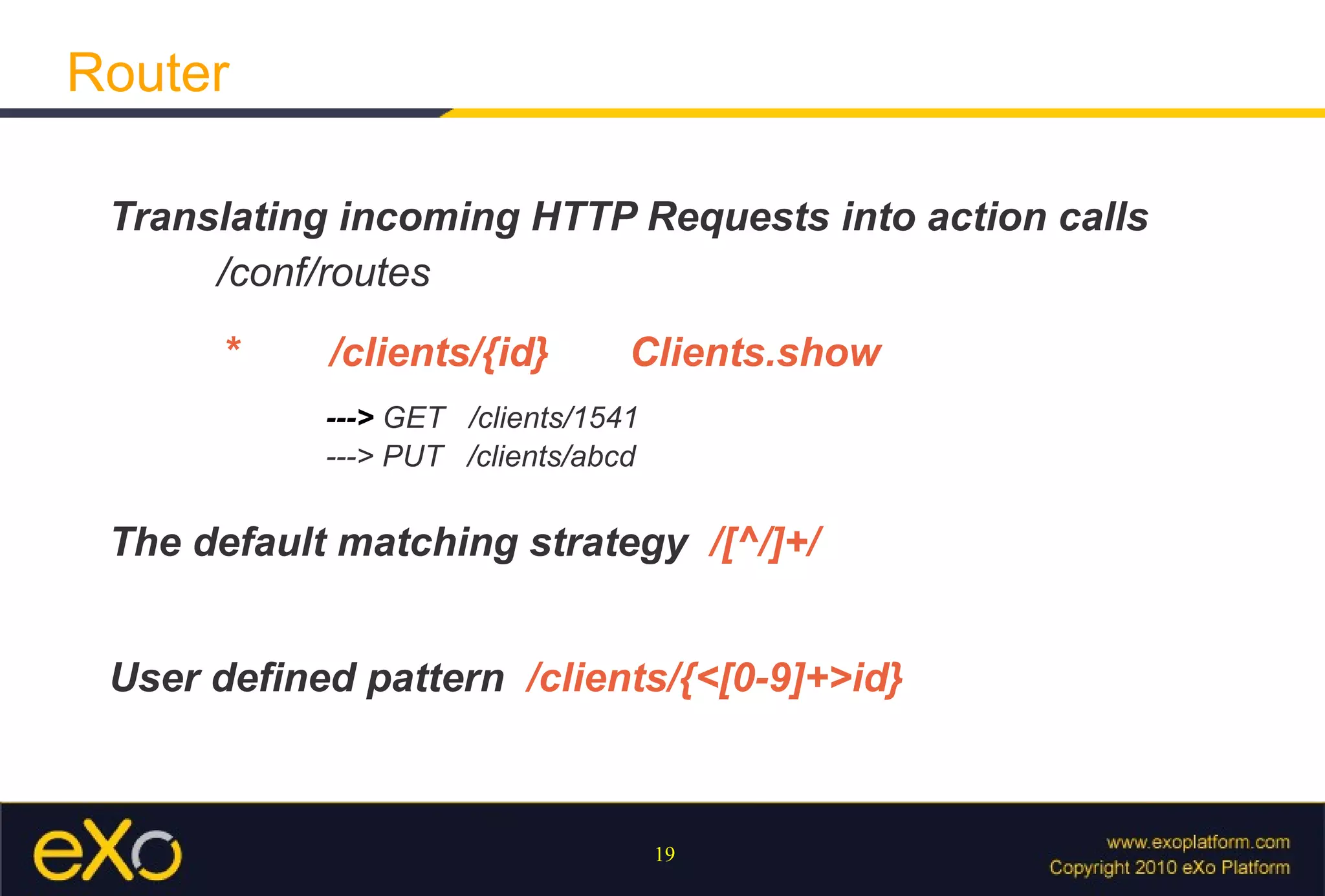 JBoss Netty for the web server Hibernate for the data layer Groovy for the template engine The Eclipse compiler for hot-reloading Apache Ivy for dependency management Popular Java libraries 