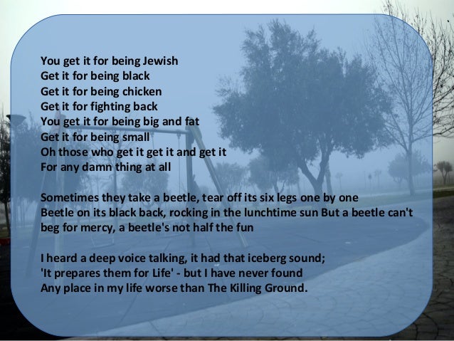 The playground poem image